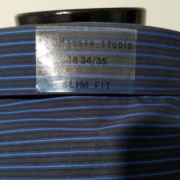 NWT VanHeusen slim fit, long sleeve button size 18 - Picture 9 of 10